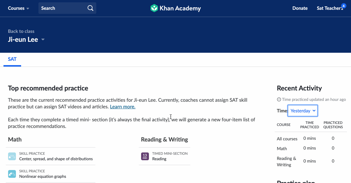 How To Join A Class On Khan Academy App Várias Classes