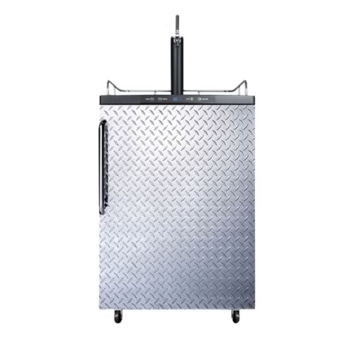 Summit BuiltIn Diamond Plate Digital Kegerator