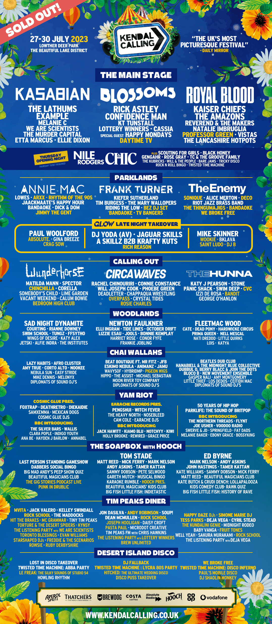 Lineup Kendal Calling
