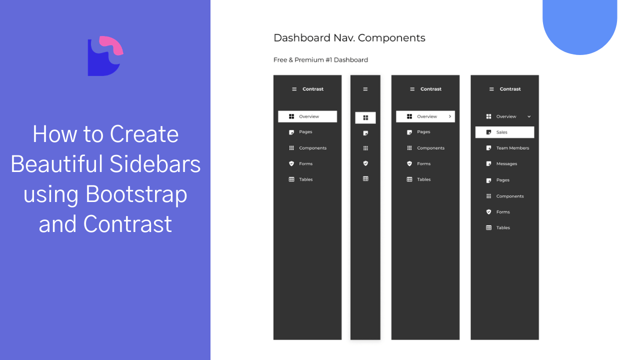Detail Bootstrap Sidebar Menu Responsive Template Koleksi Nomer 39