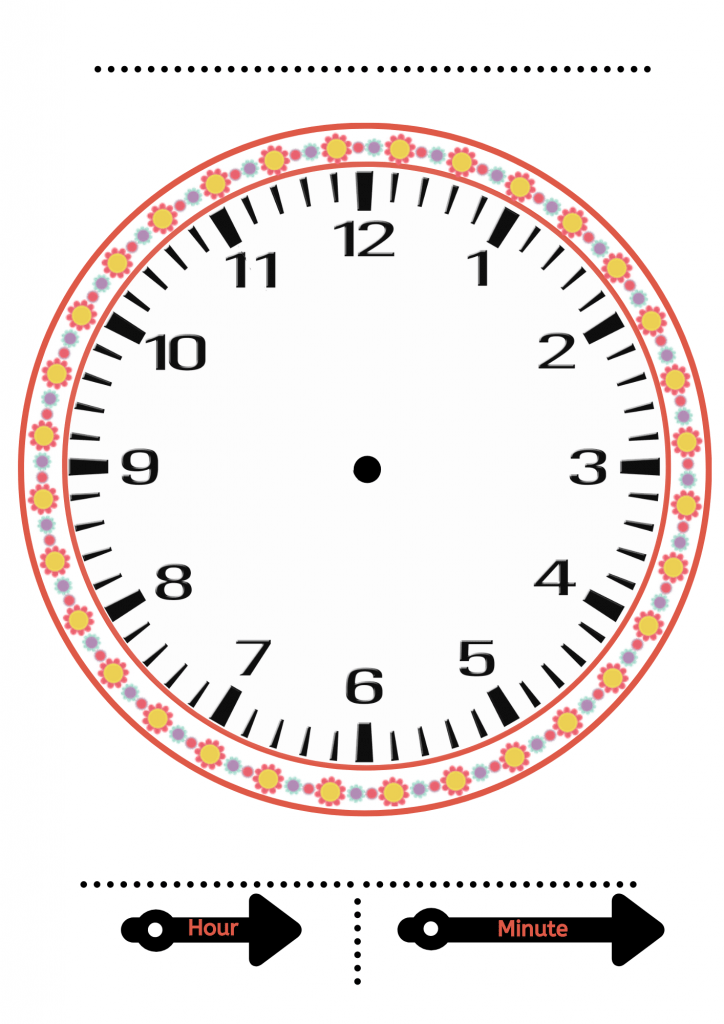 Detail Printable Clock Template Koleksi Nomer 10