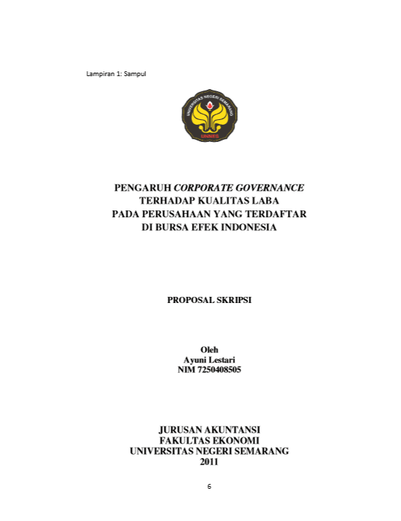 Contoh Sinopsis Skripsi