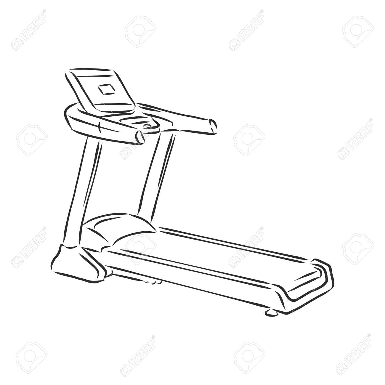 Treadmill Drawing 59+ Koleksi Gambar