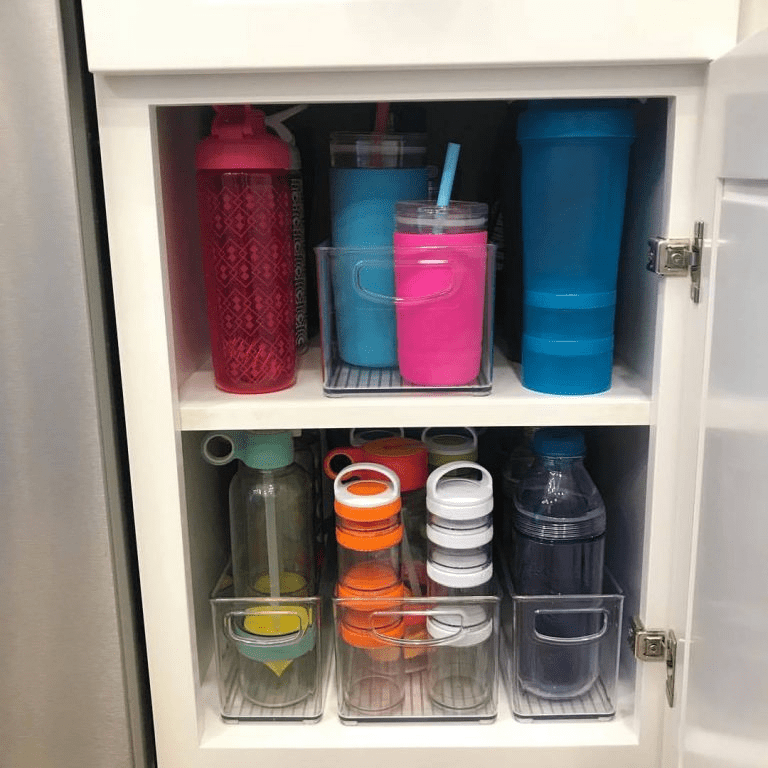 13 Genius Ways to Organize Water Bottles in Your Kitchen