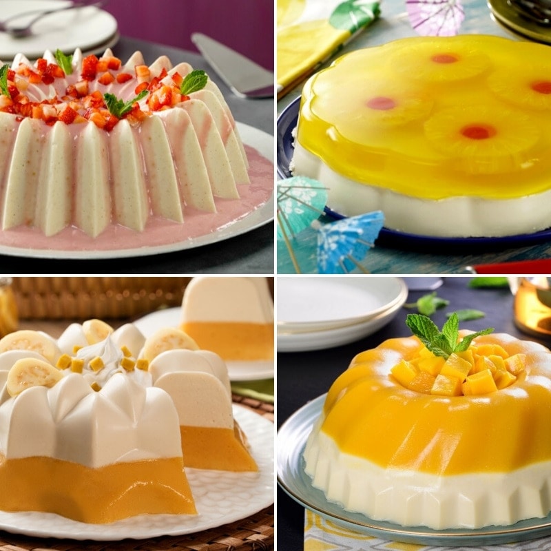 Gelatinas con Queso Crema