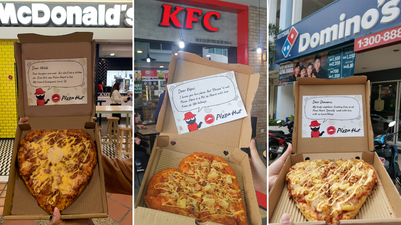 Pizza Hut Shows Up At Domino's, McDonald's & KFC's Doorsteps With A Box