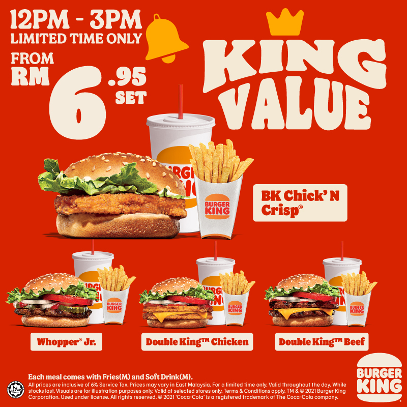 Burger King M'sia Rolls Out NEW King Value Sets Starting From RM6.95