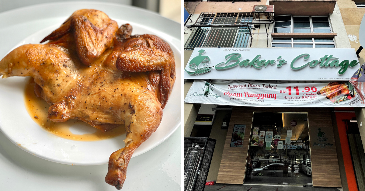 Baker's Cottage Is Now Having A RM11.90 Whole Roasted Chicken Promo