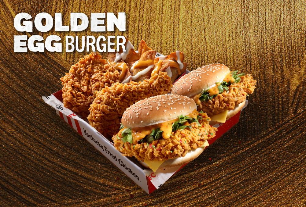 KFC's Eggciting Golden Egg Burger Is Making A Comeback For A Limited