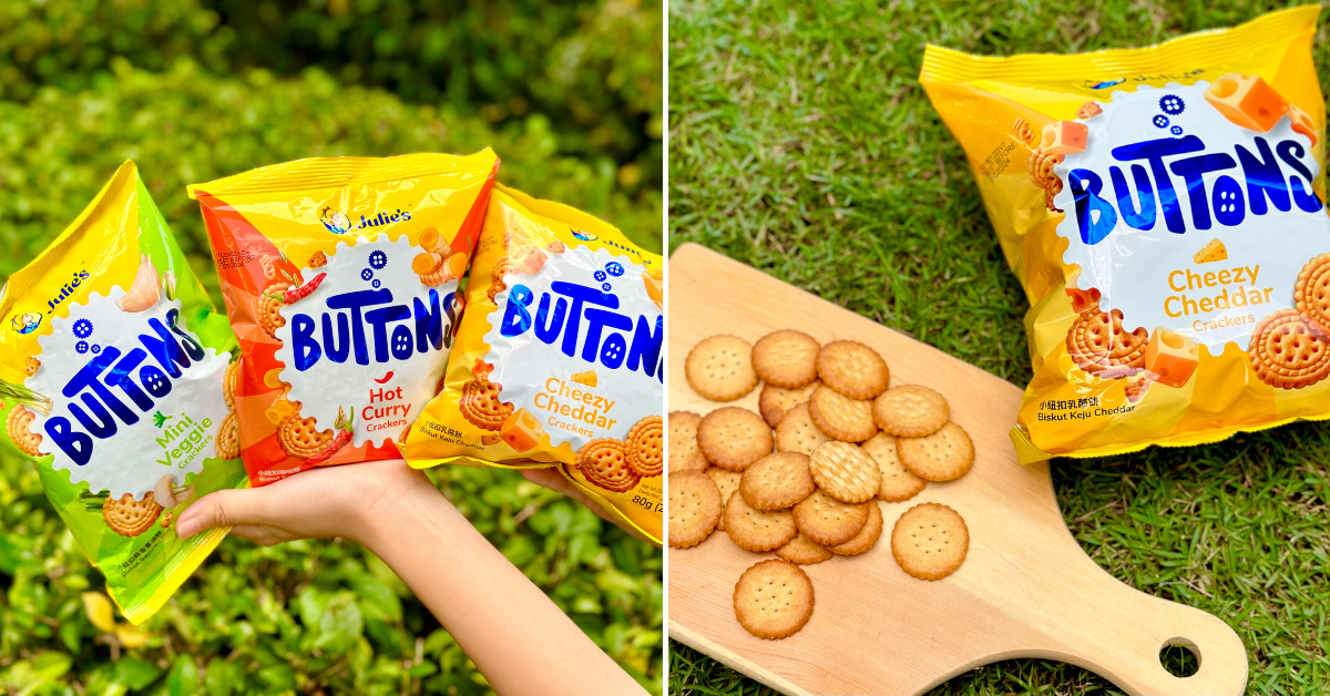 “Button Up!” Julie’s Biscuits Rolls Out Adorable Buttons & It’s Perfect For Snack Time! KL Foodie