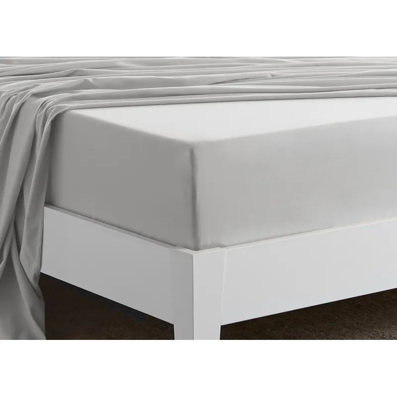 Basic Sheet SetLight GreyQueen NIS106137971 by Bedgear at Oskar Huber