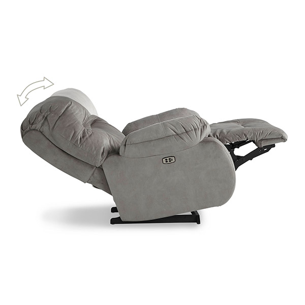 Brinley Power Swivel Glider Recliner W/ Power Tilt Headrest by Best