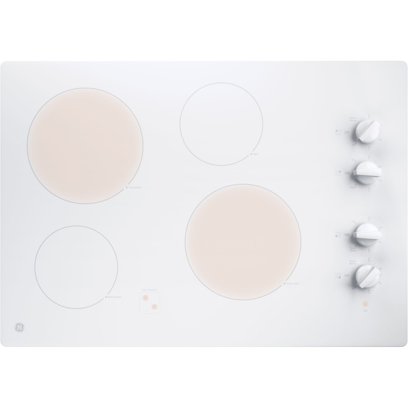 30" BuiltIn Knob Control Electric Cooktop JP3030TJWW by General