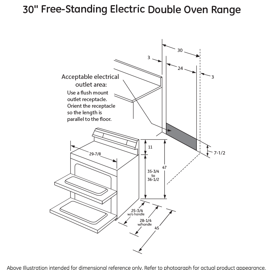 30" FreeStanding Electric Double Oven Convection Range JB860SJSS by