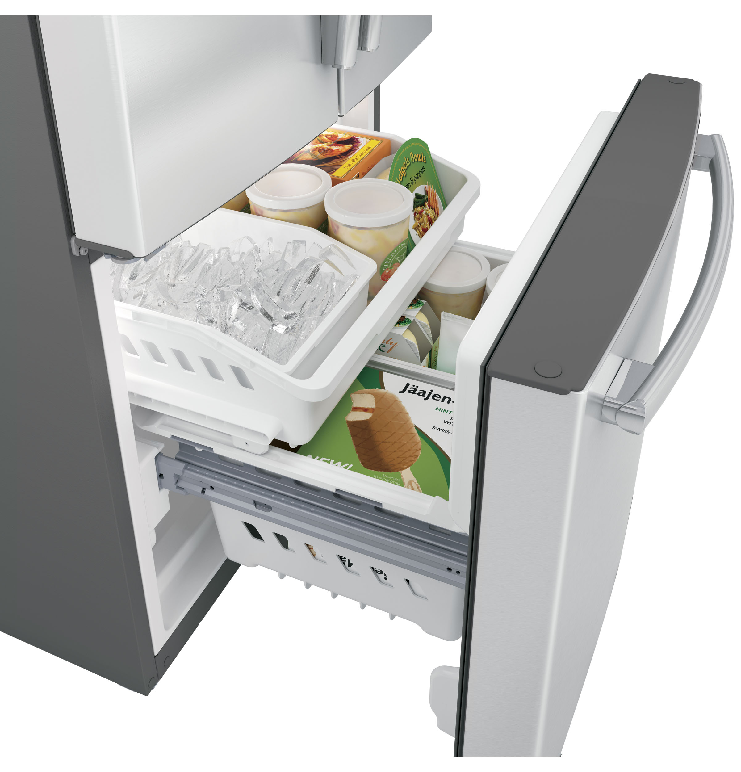 ENERGY STAR® 20.8 Cu. Ft. FrenchDoor Refrigerator GNE21FSKSS by