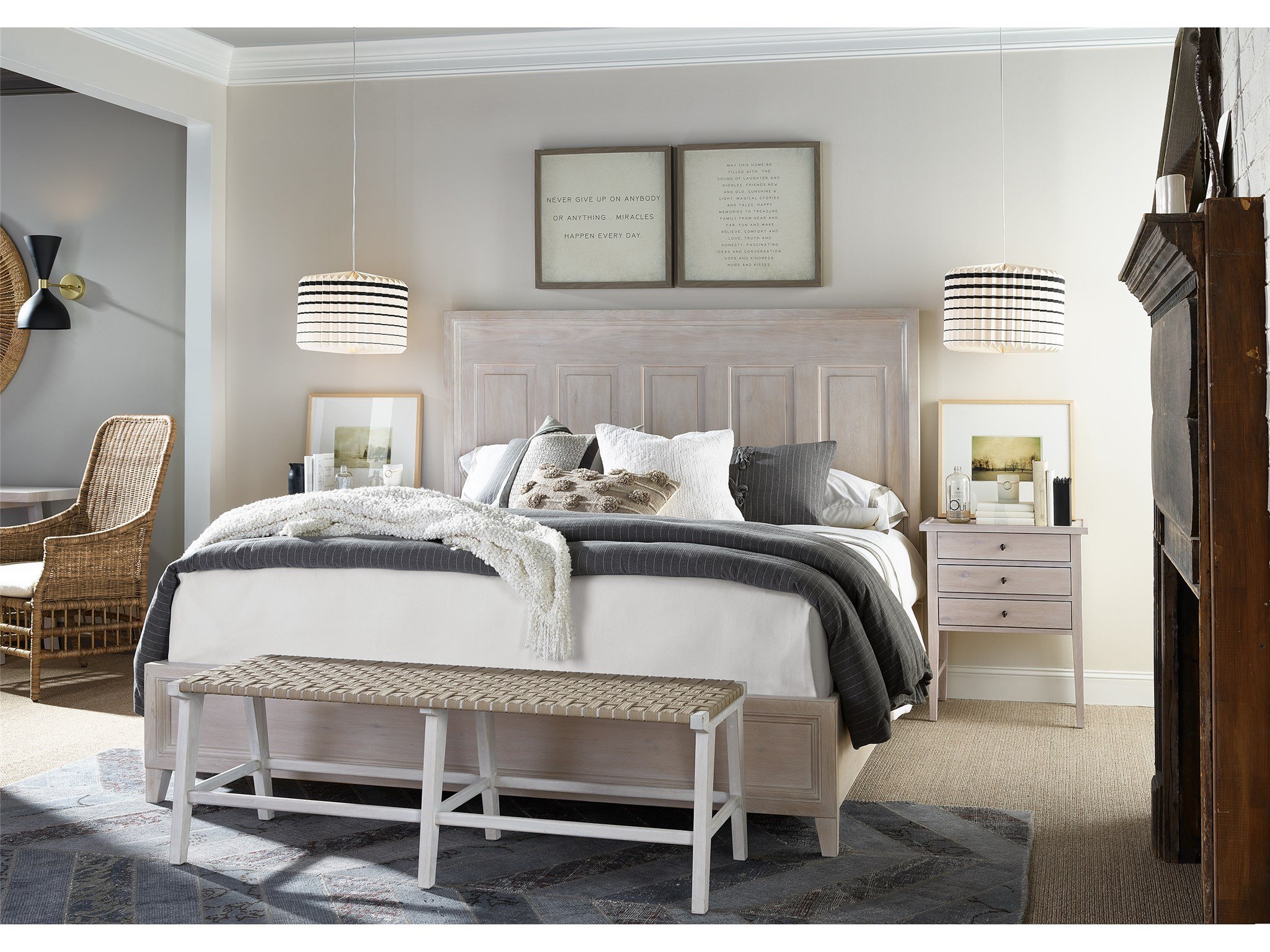 Modern Farmhouse Haines King Bed U011260B by Universal at Gladhill