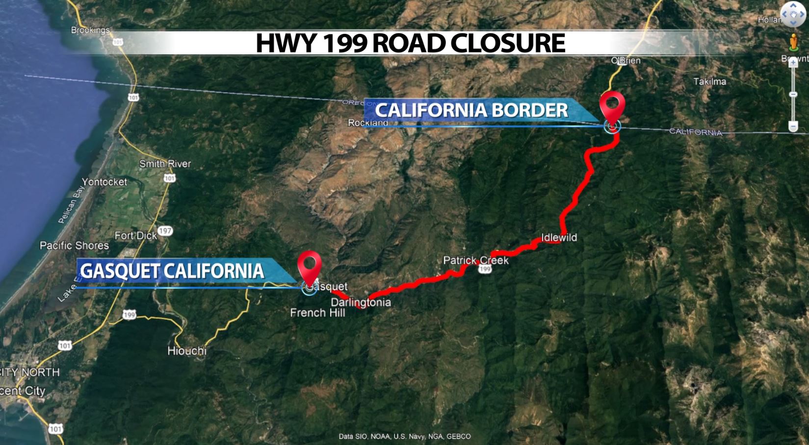 Highway 199 set to reopen for commercial traffic KOBITV NBC5 / KOTI