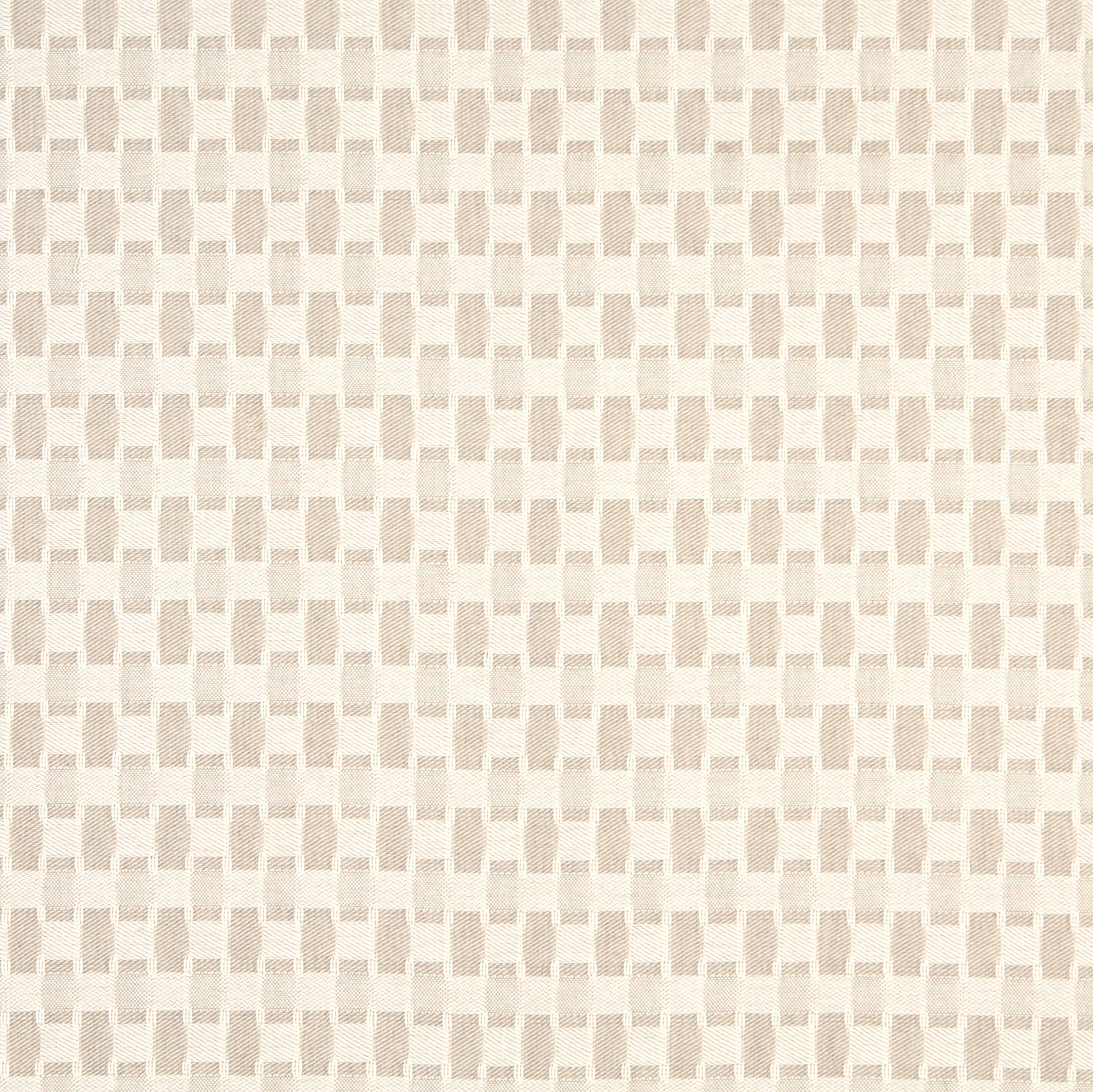Ivory Beige and White Contemporary Damask Upholstery Fabric by the yard