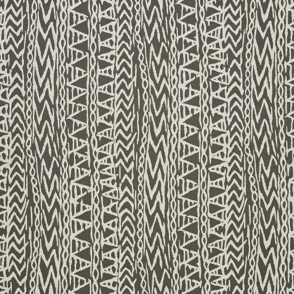 Gray Contemporary Damask Upholstery Fabric by the yard