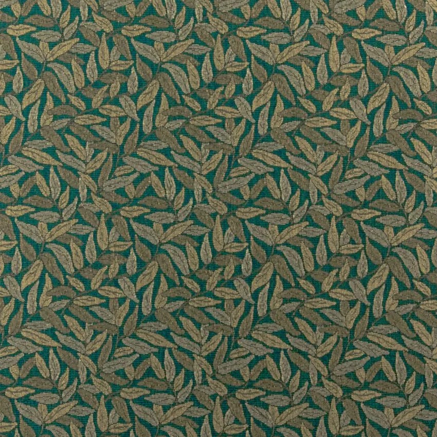 Amazon Green Leaves Woven Patterns Upholstery Fabric by the Yard