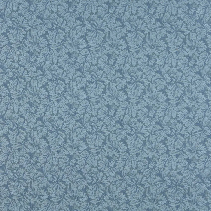 Dusty Blue Light Blue Foliage Damask Upholstery Fabric by the Yard