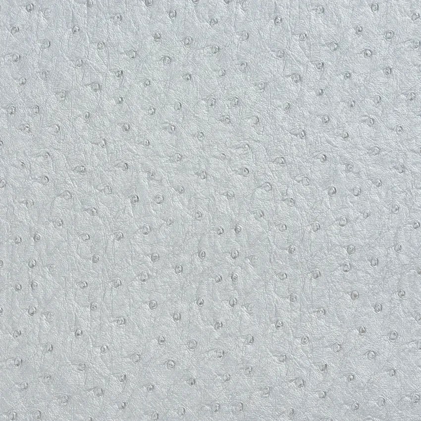 Silver Gray Ostrich Leather Texture Vinyl Upholstery Fabric K8120