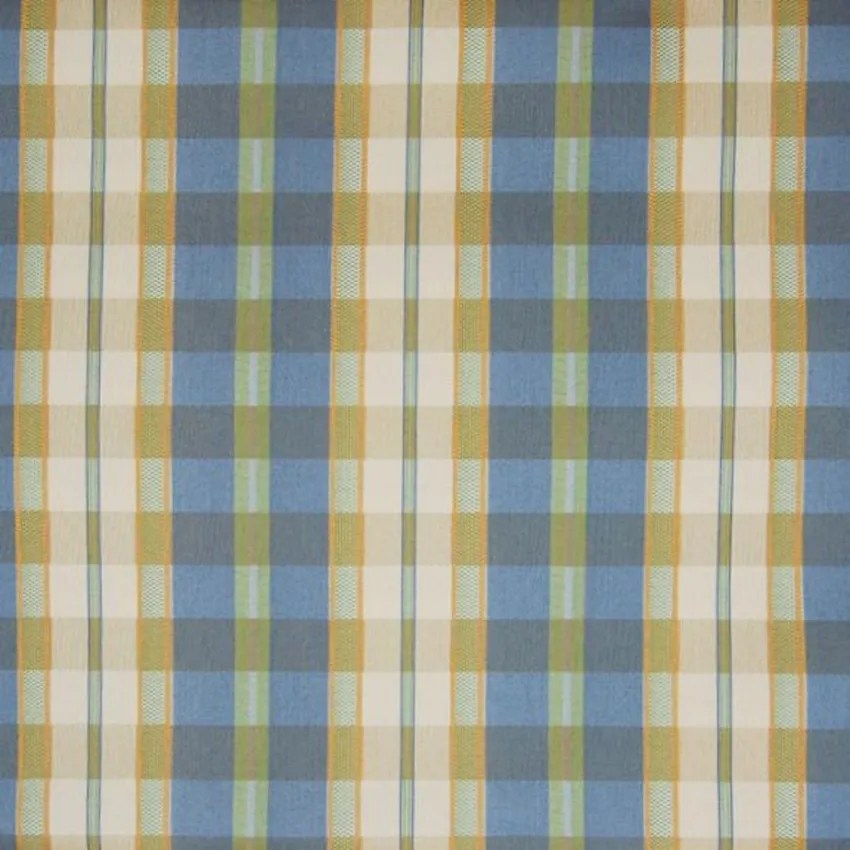 Bluetone Blue Plaid Upholstery Fabric by the yard G4576