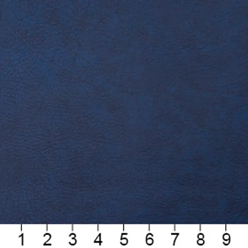 Navy Blue Leather Grain Vinyl Upholstery Fabric by the Yard