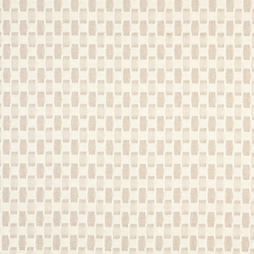 Ivory Beige and White Contemporary Damask Upholstery Fabric by the Yard