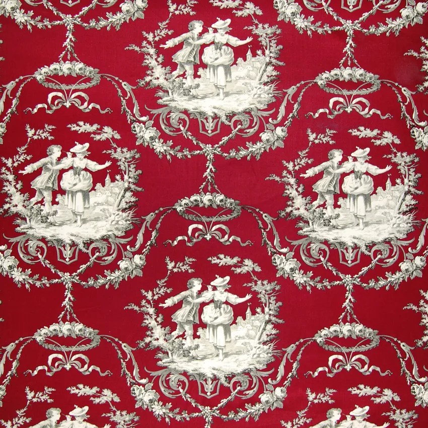 Lacquer Red Juvenile Cotton Upholstery Fabric by the Yard G3486 KOVI
