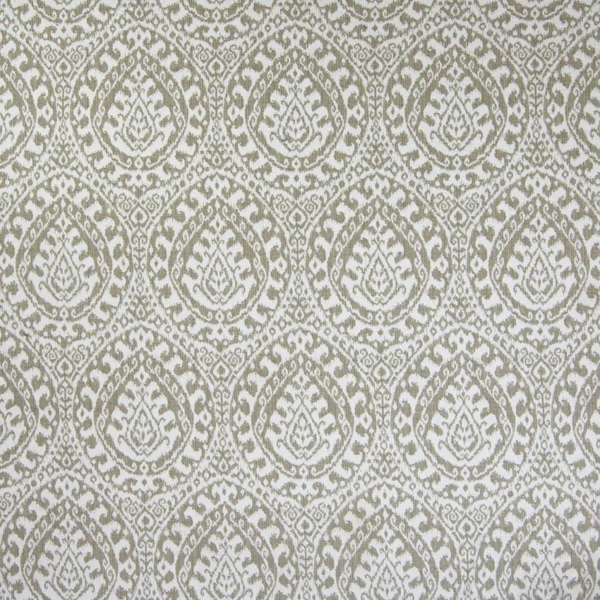 Hemp Neutral Medallion Cotton Upholstery Fabric by the yard G2591