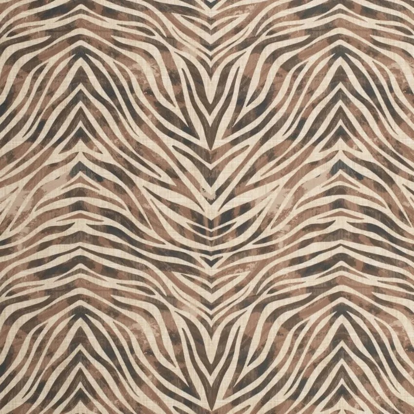 Saddle Brown Animal Print Microfiber Drapery and Upholstery Fabric by