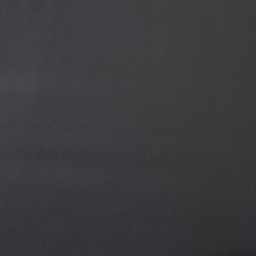 Smooth Ebony Black Leather Grain Vinyl Upholstery Fabric by the yard