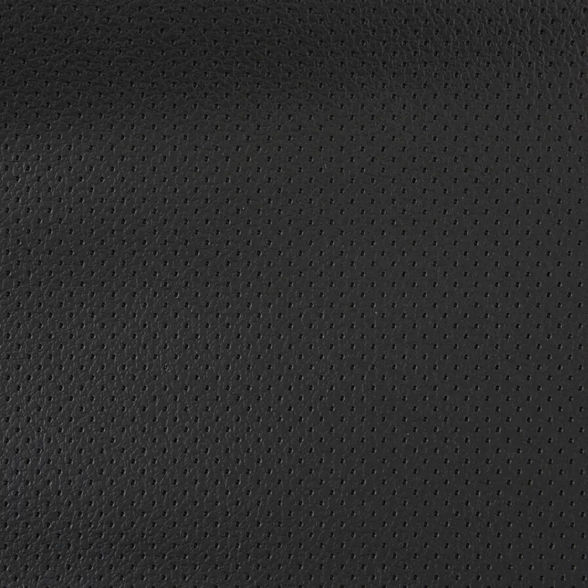 Luxury Ebony Black Leather Grain Vinyl Upholstery Fabric by the Yard