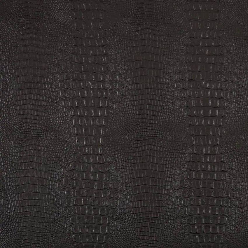 Ebony Black Animal Print Vinyl Upholstery Fabric by the Yard