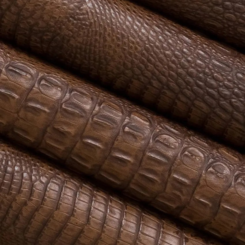 Sable Brown Animal Print Vinyl Upholstery Fabric by the Yard KV481