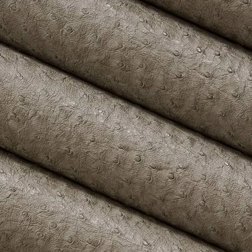 Pewter Beige and Taupe Animal Print Vinyl Upholstery Fabric by the Yard