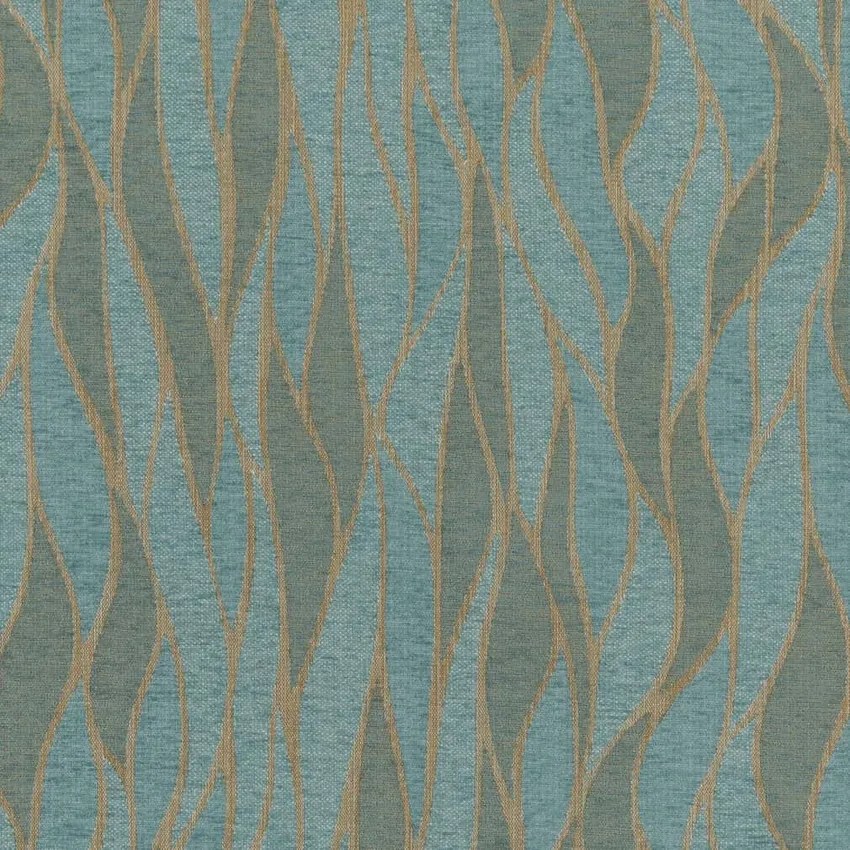 Sky Blue Abstract Fade Resistant Upholstery Fabric by the yard KB143