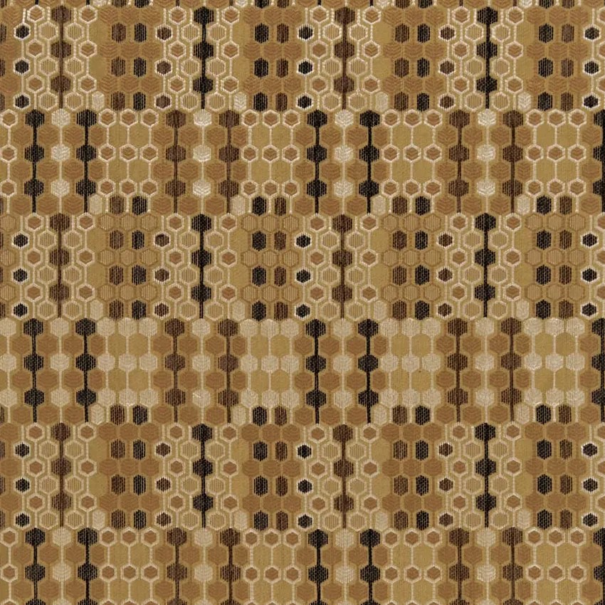 Desert Brown Abstract Fade Resistant Upholstery Fabric by the Yard