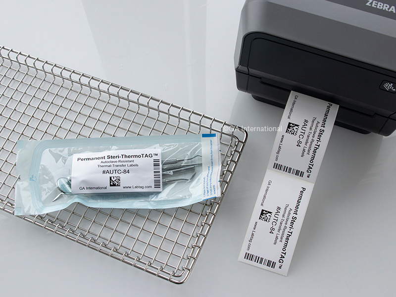 Permanent AutoclaveResistant ThermalTransfer Labels 1" x 0.6875" 