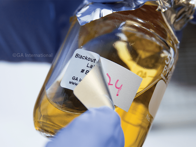 AutoclaveResistant Blackout Labels 1.3" x 0.625" BOA19 LabTAG