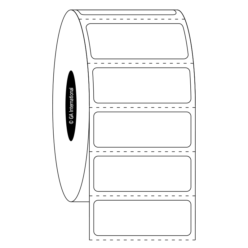 Cryogenic Direct Thermal Labels 1.375" x 0.5" DFP6 LabTAG