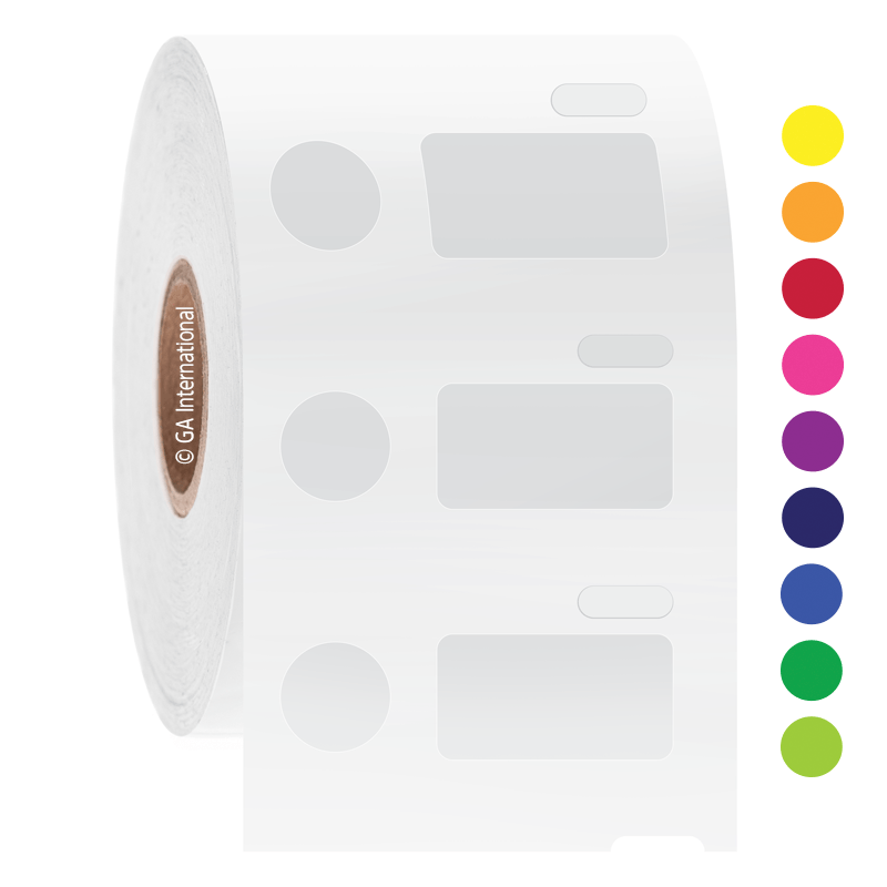 Cryogenic Labels 0.94" x 0.5" + 0.437" Circle EC1F/EF1F076 LabTAG