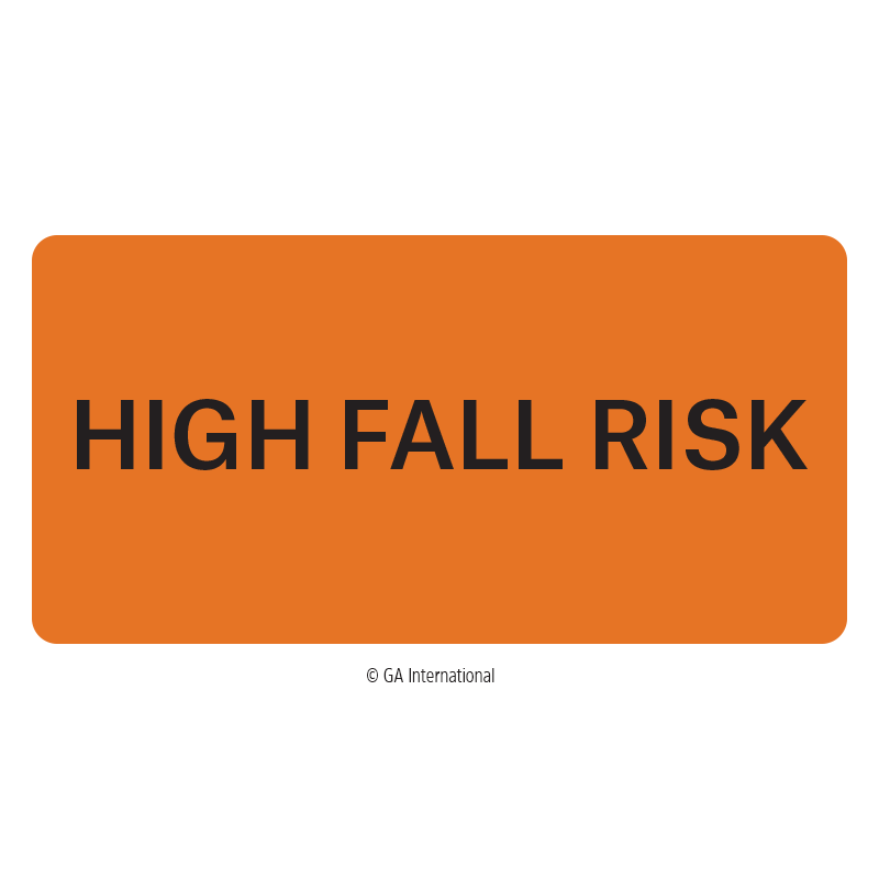 "High Fall Risk" Labels 2" X 1" HPPL04441 LabTAG Laboratory Labels