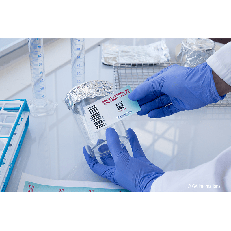 AutoclaveResistant Inkjet Labels (US Letter Size) 3.5" x 2" INKA61