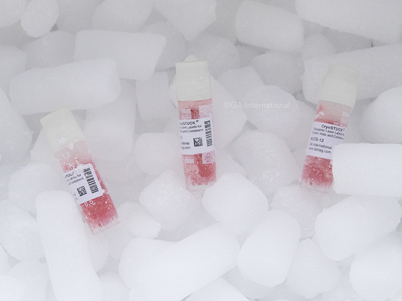 Cryogenic Laser Labels for Frozen Vials and Containers 0.94" x 0.5" 