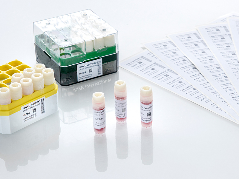 Cryogenic Laser Labels for Frozen Vials and Containers 1.26" x 0.87