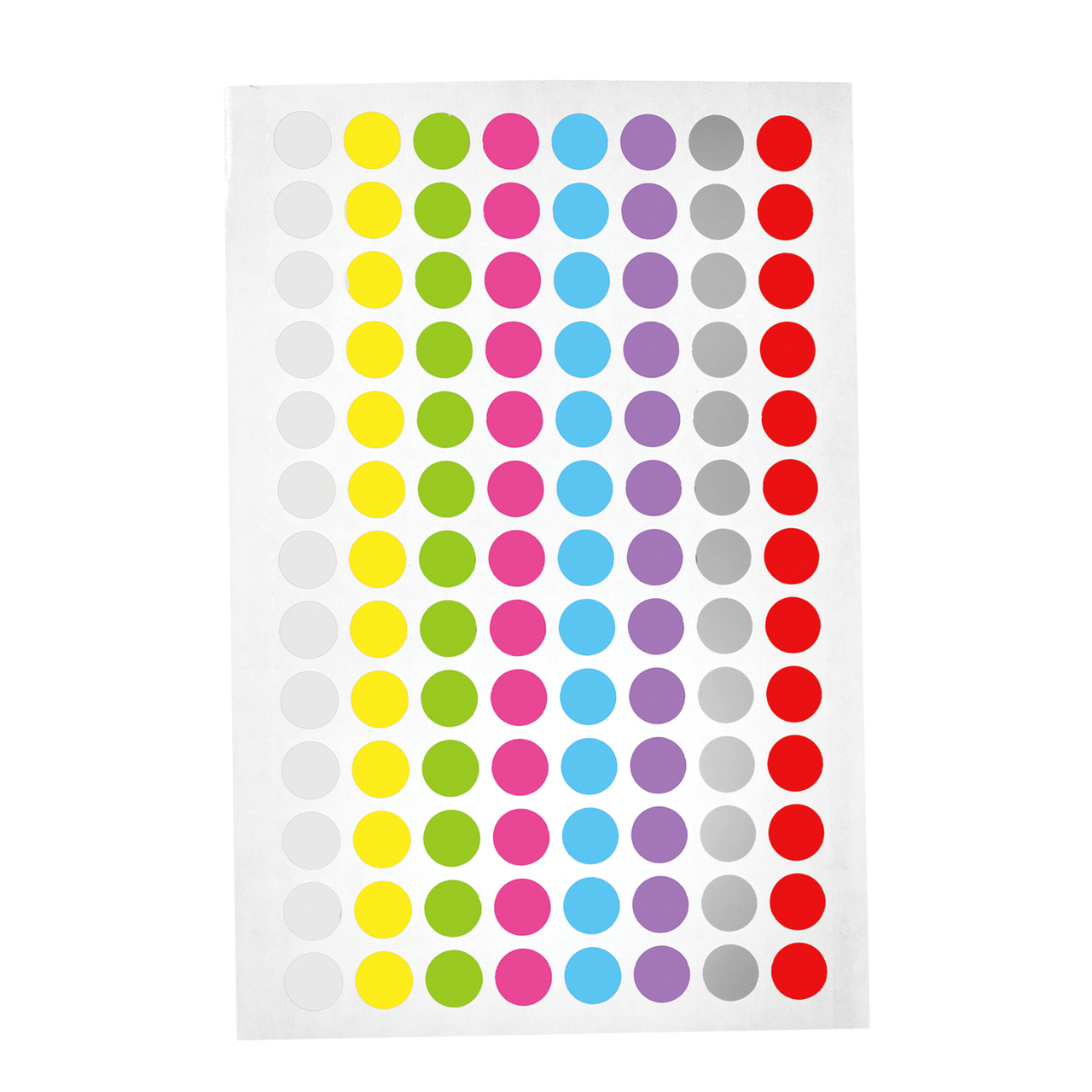 Cryogenic Color Dot Labels 0.35"/ 9mm Diameter LT9X8A (8 Colors Across) LabTAG by GA