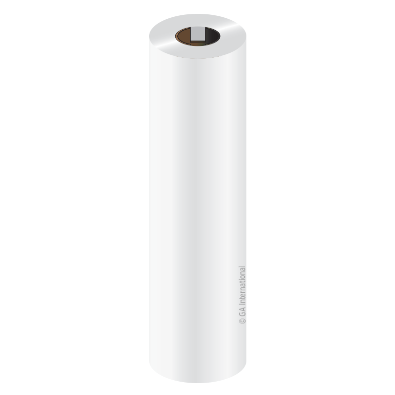 White ThermalTransfer Smudge Proof Resin Ribbon 4.3" x 164' 