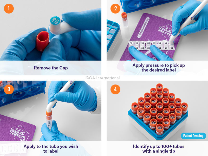Cryogenic Labels for IndentedCap Cryo Vials 0.354" Circle VCL